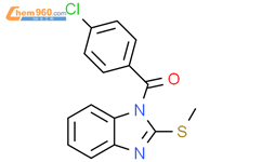 (4-chlorophenyl)-(2-methylsulfanylbenzimidazol-1-yl)methanone结构式图片|58563-93-2结构式图片