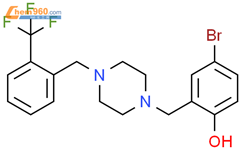 4-bromo-2-({4-[2-(trifluoromethyl)benzyl]-1-piperazinyl}methyl)phenol