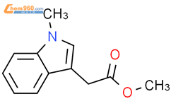 2-(1-甲基-1H-吲哚-3-基)乙酸甲酯结构式图片|58665-00-2结构式图片