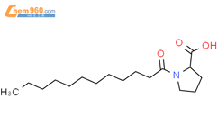 N-十二碳酰基-L-脯氨酸结构式图片|58725-39-6结构式图片