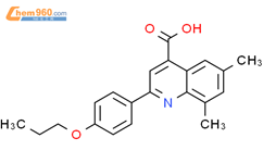 6,8-Dimethyl-2-(4-propoxyphenyl)quinoline-4-carboxylic acid结构式图片|587851-88-5结构式图片
