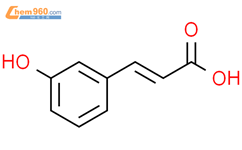 3-羟基肉桂酸结构式图片|588-30-7结构式图片