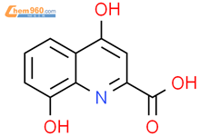 4,8-二羟基喹啉-2-甲酸结构式图片|59-00-7结构式图片