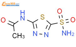 乙酰唑胺结构式图片|59-66-5结构式图片