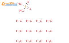 Sulfate, dodecahydrate结构式图片|590401-70-0结构式图片