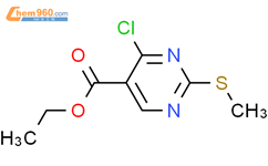 4-氯-2-甲硫基嘧啶-5-羧酸乙酯结构式图片|5909-24-0结构式图片