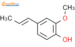 (Z)-2-甲氧基-4-(1-丙烯基)苯酚结构式图片|5912-86-7结构式图片