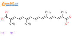 藏红花酸二钠盐结构式图片|591230-99-8结构式图片