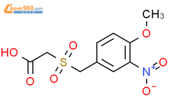 3-硝基-4-甲氧基苯苄磺酰乙酸结构式图片|592542-51-3结构式图片