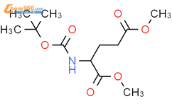 N-叔丁氧羰基-L-谷氨酸二甲酯结构式图片|59279-60-6结构式图片