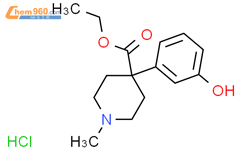 ethyl 4-(3-hydroxyphenyl)-1-methylpiperidine-4-carboxylate,hydrochloride结构式图片|5928-59-6结构式图片