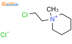 Piperidinium, 1-(2-chloroethyl)-1-methyl-, chloride结构式图片|59347-48-7结构式图片