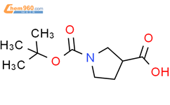 1-(特-丁氧基羰基)吡咯烷羧酸结构式图片|59378-75-5结构式图片