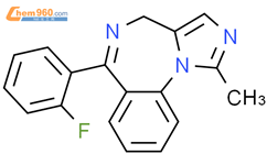 4H-Imidazo[1,5-a][1,4]benzodiazepine, 6-(2-fluorophenyl)-1-methyl-结构式图片|59469-34-0结构式图片
