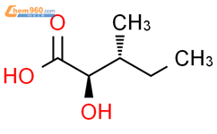 (2R3R)-2-羟基-3-甲基戊酸结构式图片|59653-35-9结构式图片