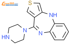 4H-Thieno[3,4-b][1,5]benzodiazepine,10-(1-piperazinyl)-结构式图片|59681-46-8结构式图片