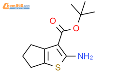 2-氨基-5,6-二氢-4H-环戊[B]噻吩-3-羧酸叔丁酯结构式图片|59713-55-2结构式图片