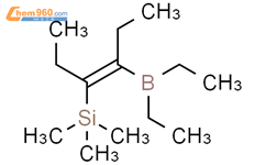 二乙基[(E)-1-乙基-2-(三甲基甲硅烷基)-1-丁烯基]硼烷结构式图片|59766-51-7结构式图片
