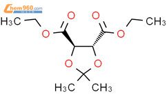 (-)-2,3-O-异丙亚基-L-酒石酸二乙酯结构式图片|59779-75-8结构式图片