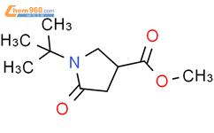 1-叔丁基-5-氧代吡咯烷-3-羧酸甲酯结构式图片|59857-85-1结构式图片