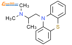 异丙嗪结构式图片|60-87-7结构式图片