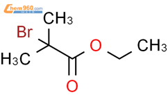 2-溴-2-甲基丙酸乙酯结构式图片|600-00-0结构式图片