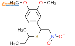 Benzene, 1,2-dimethoxy-4-[1-[(1-methylpropyl)thio]-2-nitroethyl]-结构式图片|60002-85-9结构式图片