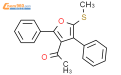 Ethanone, 1-[5-(methylthio)-2,4-diphenyl-3-furanyl]-结构式图片|600158-51-8结构式图片
