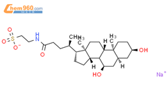 牛磺鹅去氧胆酸钠结构式图片|6009-98-9结构式图片