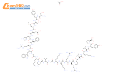 醋酸替可克肽结构式图片|60189-34-6结构式图片