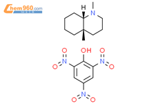 Quinoline, decahydro-1,4a-dimethyl-, cis-, compd. with 2,4,6-trinitrophenol (1:1) (9CI)结构式图片|60490-21-3结构式图片