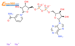 beta-烟酰胺腺嘌呤二核苷二钠结构式图片|606-68-8结构式图片