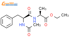 L-Alanine, N-(N-acetyl-L-phenylalanyl)-, ethyl ester结构式图片|60671-67-2结构式图片