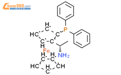 (Rp)-1-(1S)-[(2-二苯基膦)二茂铁基]乙胺结构式图片|607389-84-4结构式图片