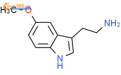 5-甲氧基色胺结构式图片|608-07-1结构式图片