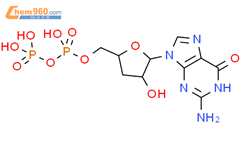 3'-脱氧 - 5' - （三氢二磷酸）鸟苷结构式图片|60814-15-5结构式图片