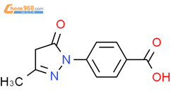 1-(4-羧基苯基)-3-甲基-5-吡唑酮结构式图片|60875-16-3结构式图片