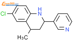Quinoline, 6-chloro-1,2,3,4-tetrahydro-4-methyl-2-(3-pyridinyl)-结构式图片|609354-42-9结构式图片