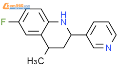 Quinoline, 6-fluoro-1,2,3,4-tetrahydro-4-methyl-2-(3-pyridinyl)-结构式图片|609354-43-0结构式图片