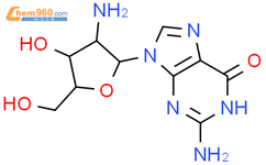 2'-氨基-2'-脱氧鸟苷结构式图片|60966-26-9结构式图片
