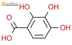 2,3,4-三羟基苯甲酸结构式图片|610-02-6结构式图片
