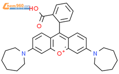 Xanthylium, 9-(2-carboxyphenyl)-3,6-bis(hexahydro-1H-azepin-1-yl)-结构式图片|61022-83-1结构式图片