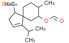 4,8-dimethyl-1-(1-methylethyl)-Spiro[4.5]dec-1-en-7-ol formate结构式图片|61050-85-9结构式图片