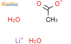 乙酸锂二水合物结构式图片|6108-17-4结构式图片