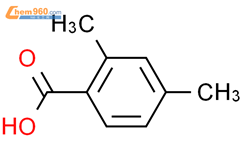 2,4-二甲基苯甲酸结构式图片|611-01-8结构式图片