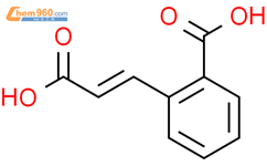 2-羧基肉桂酸结构式图片|612-40-8结构式图片