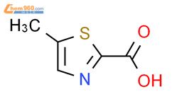 5-甲基噻唑-2-甲酸结构式图片|61291-21-2结构式图片
