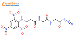 Glycyl azide, N-[N-[N-(2,4,6-trinitrophenyl)-b-alanyl]glycyl]-结构式图片|61302-09-8结构式图片