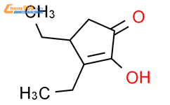 2-环戊烯-1-酮，3,4-二乙基-2-羟基-结构式图片|61364-95-2结构式图片