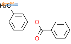 苯甲酸3-甲基苯基酯结构式图片|614-32-4结构式图片